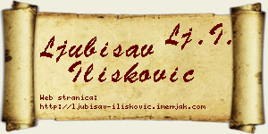 Ljubisav Ilišković vizit kartica